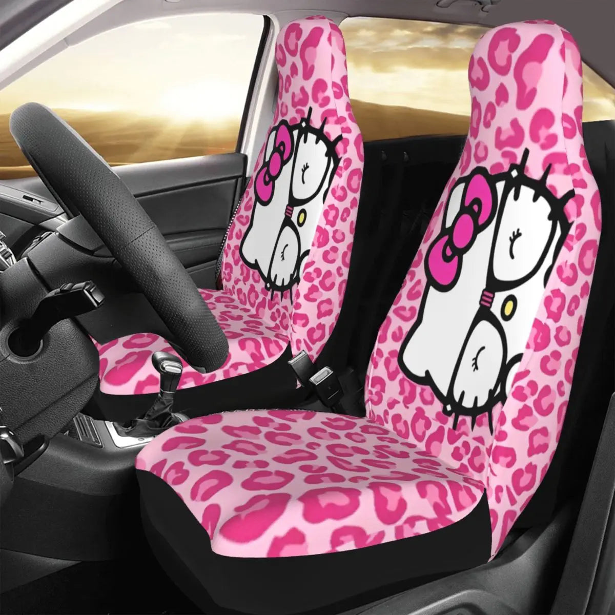 Hello Kitty Pink Leopard PLUSHQUEEN AUTON PENKINSUOJASETTI