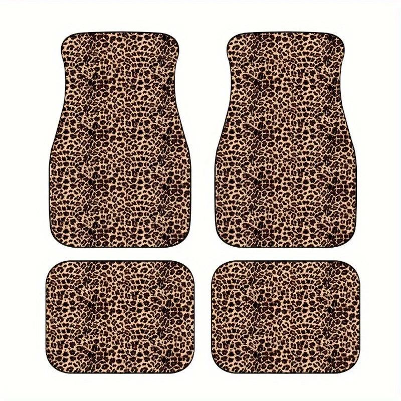 Leopardikuvioiset Auton Lattiamatot