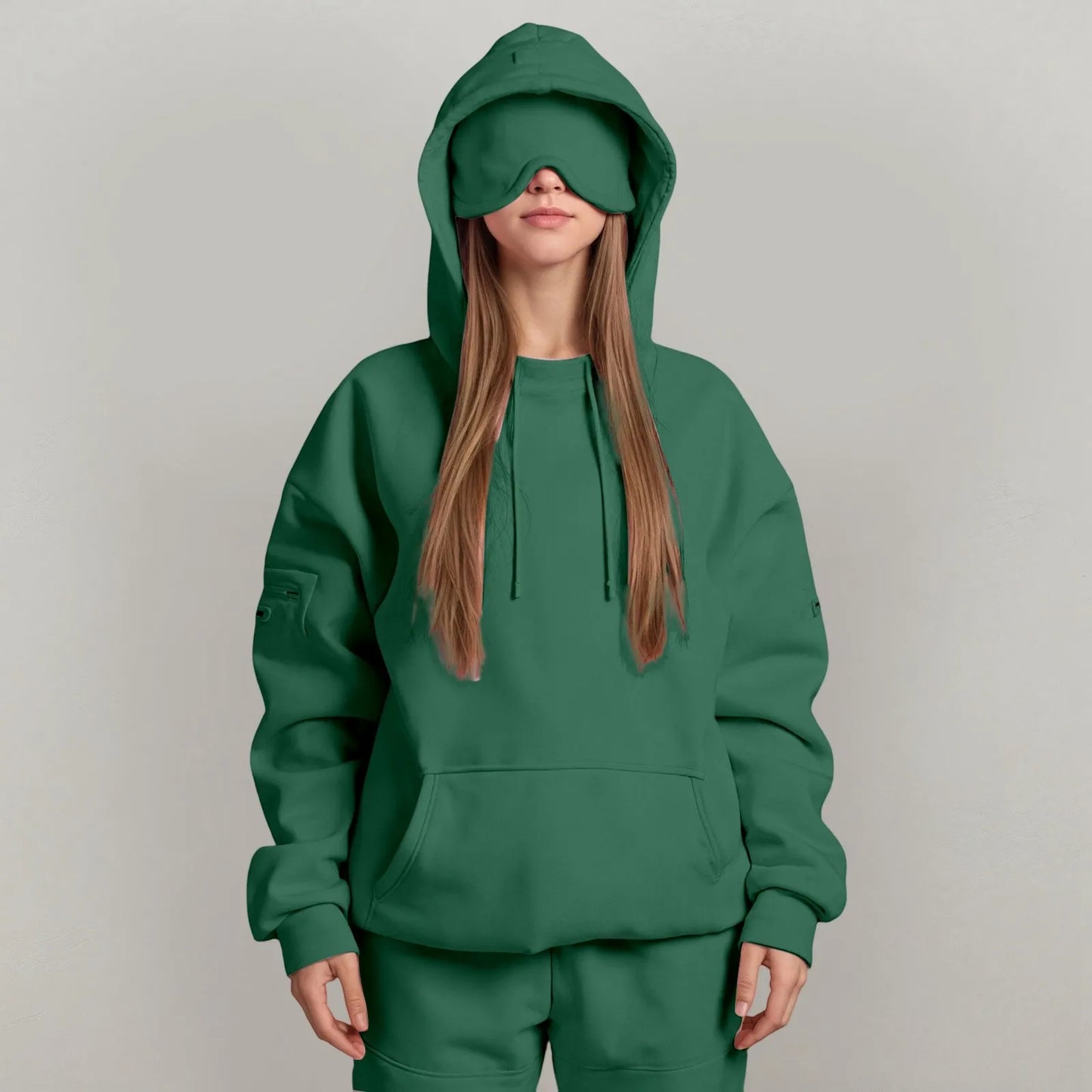 Rebel X 100 Naamattomat Naisten Plus Size Silmämaski-Huppari ja verkkarit
