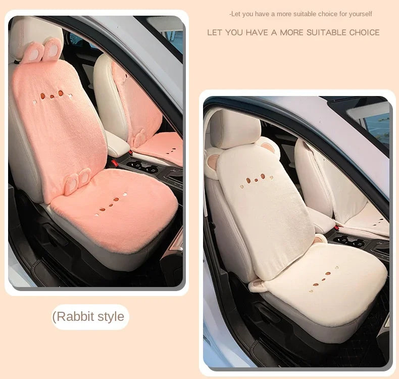 PLUSHQUEEN söpöilyä ilman leopardia AUTON PENKINSUOJASETTI