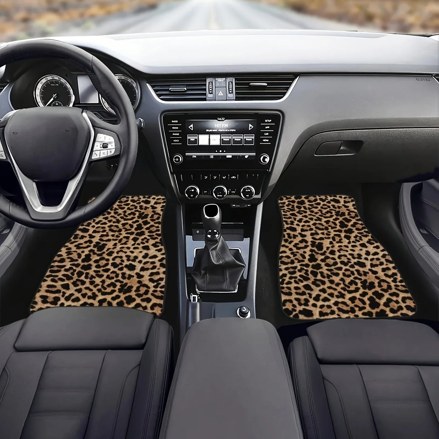 Leopardikuvioiset Auton Lattiamatot