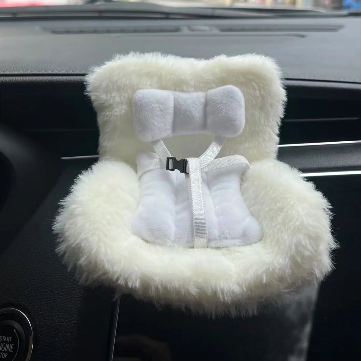 PlushQueen: Labubu Plush Doll Safety Seat