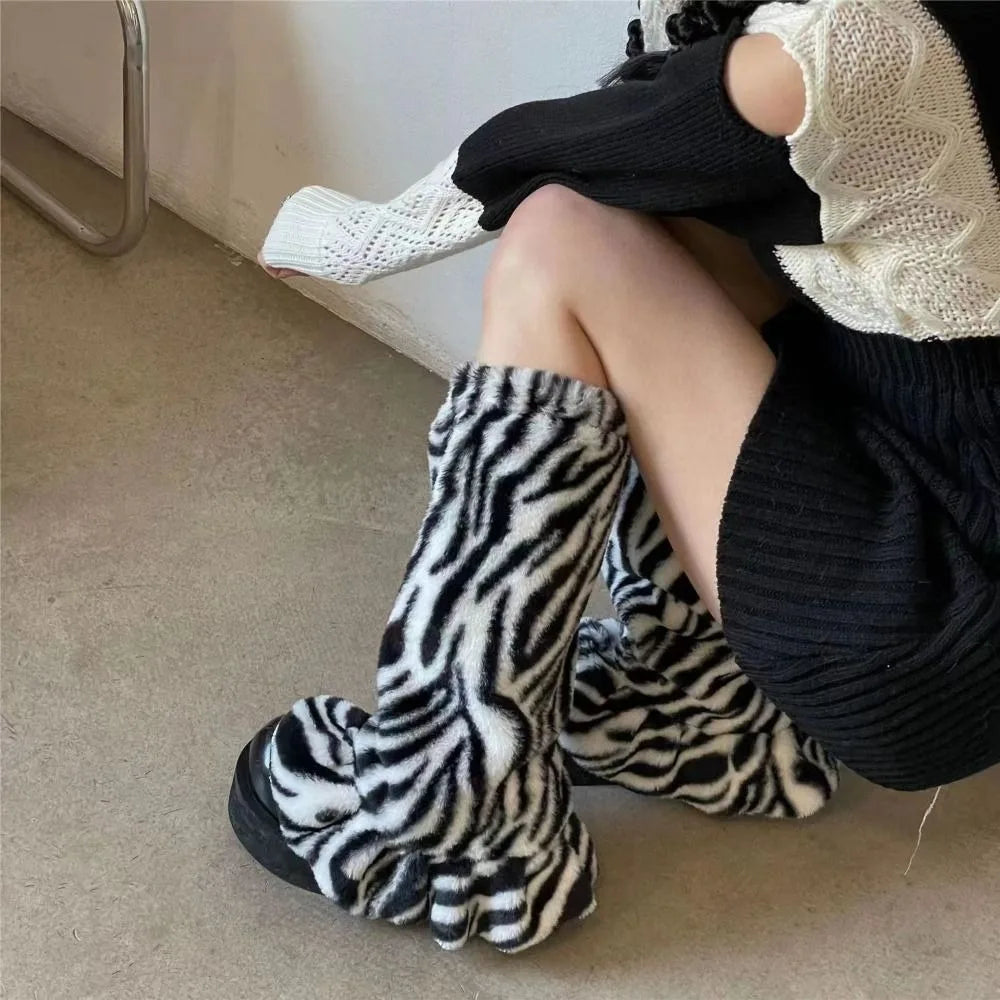 PlushQueen: Leopardikuosiset talviset säärystimet