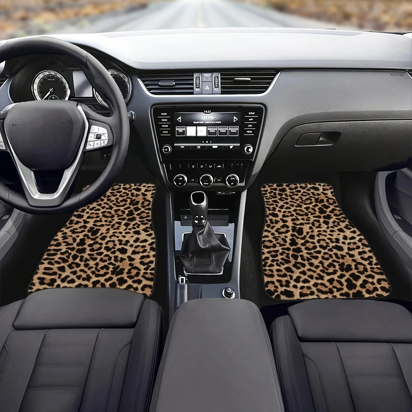 Leopardikuvioiset Auton Lattiamatot