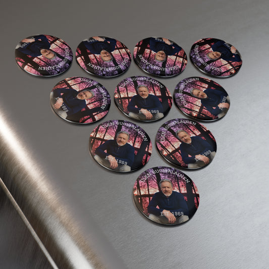 Helllive vahva Pinssi omalla kuvalla 5,8cm tai 3,3 cm 5 kpl