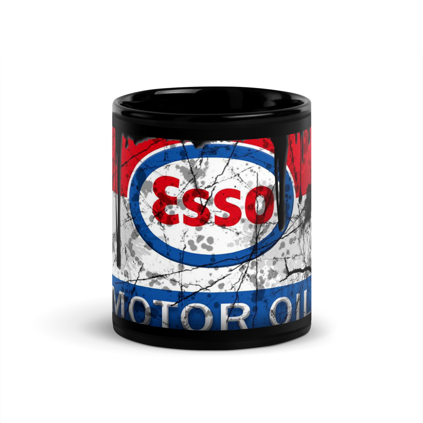 Musta kiiltävä muki - esso