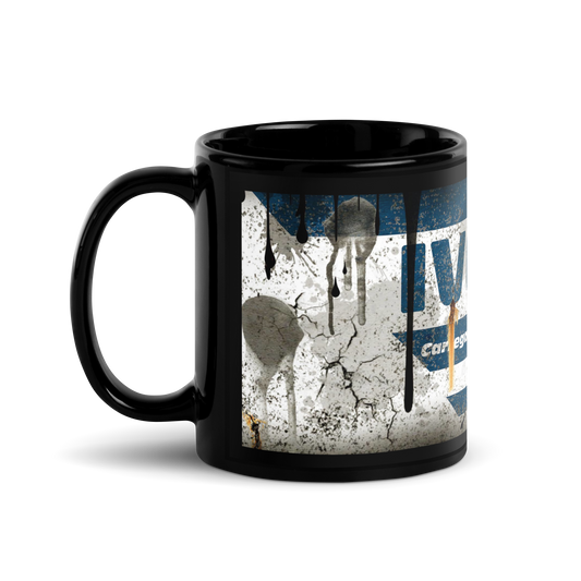 Musta kiiltävä muki - iveko
