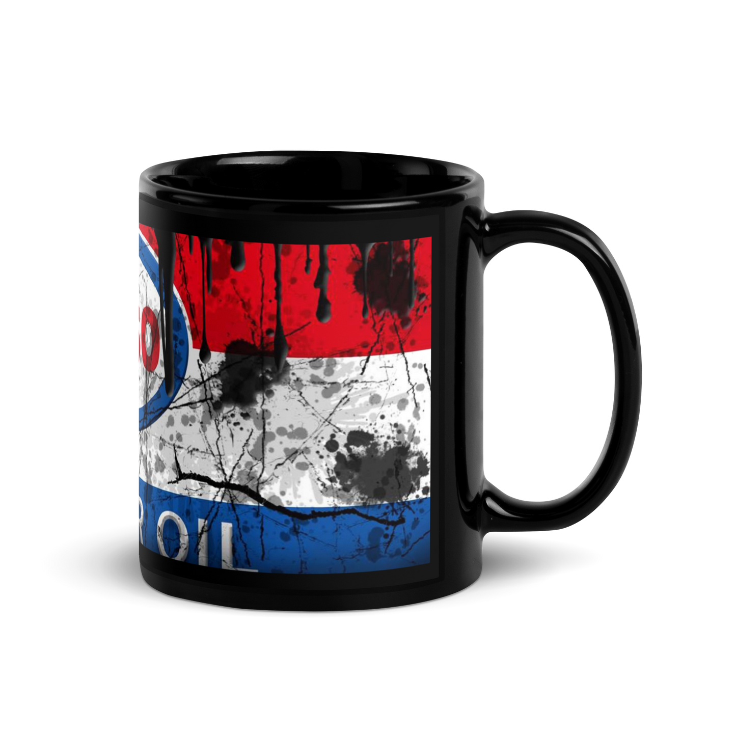 Musta kiiltävä muki - esso