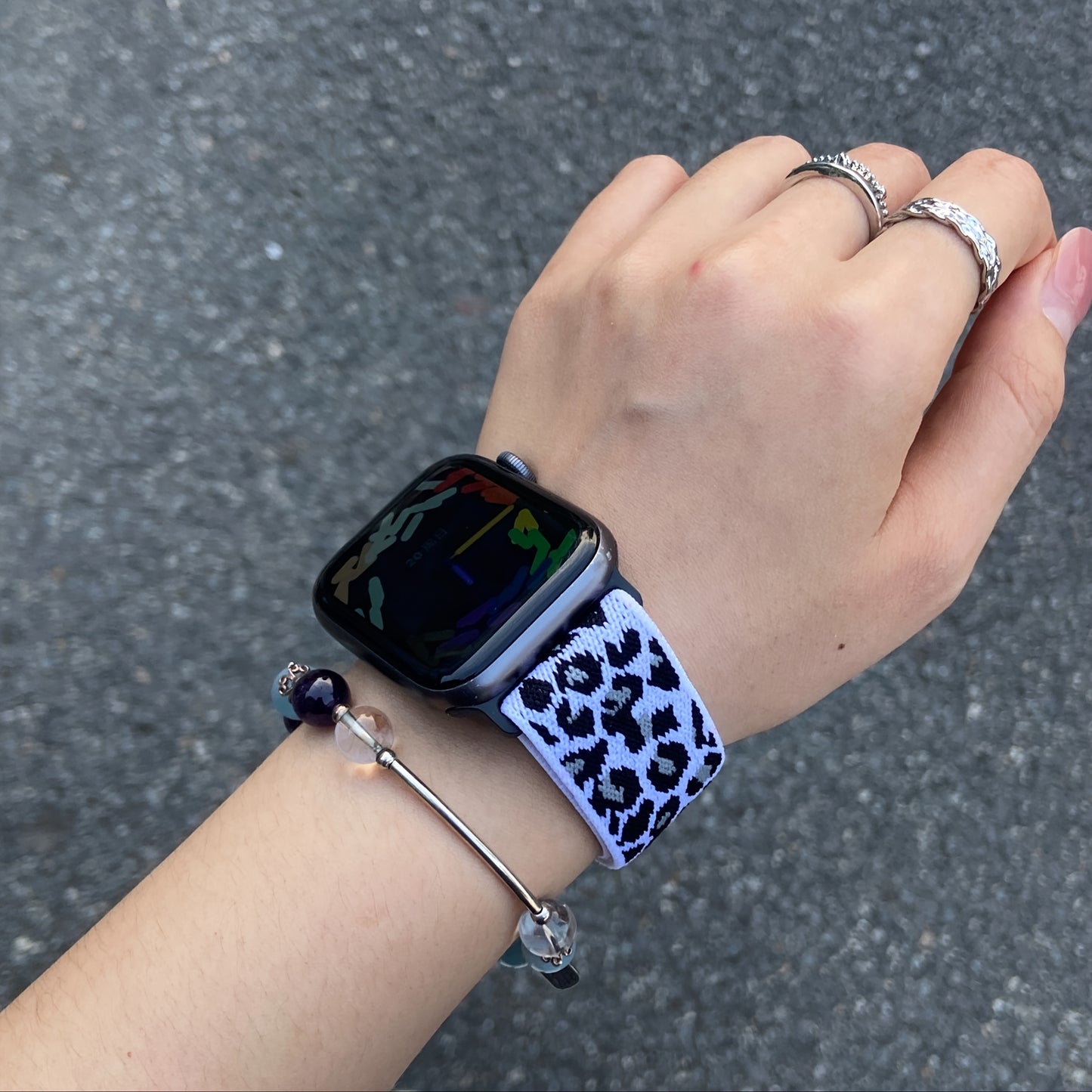 Räjähtävät  Leopardirannekkeet Apple Watchiin – 6-Pakkaus
