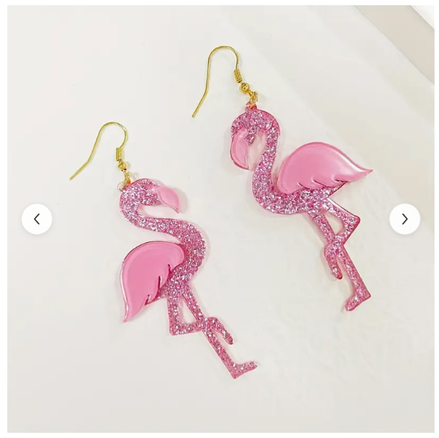 akryylikorvakorut flamingot