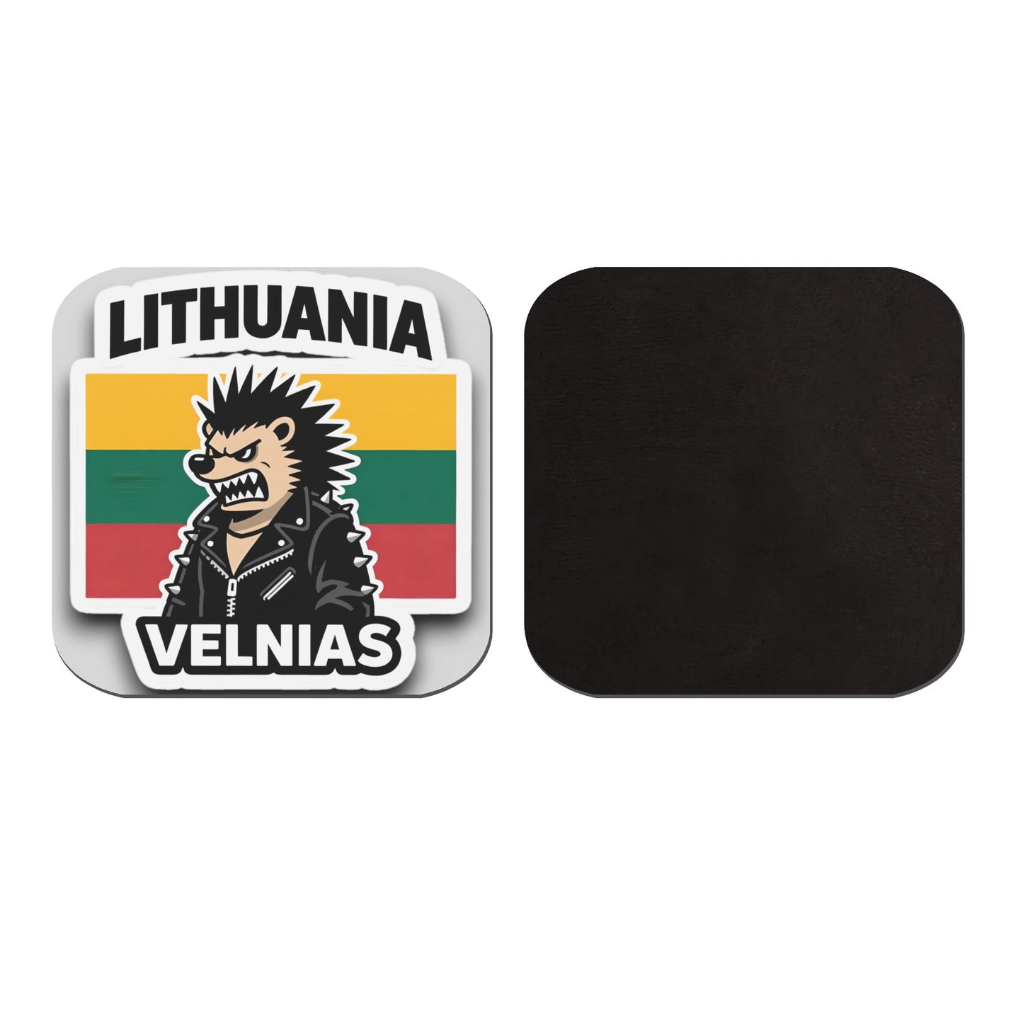 Hellualndian siili maailmalla: Jääkaappimagneetti tai pinssi