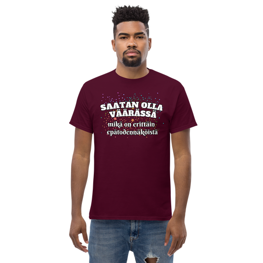 Men's classic tee - saatan olla väärässä