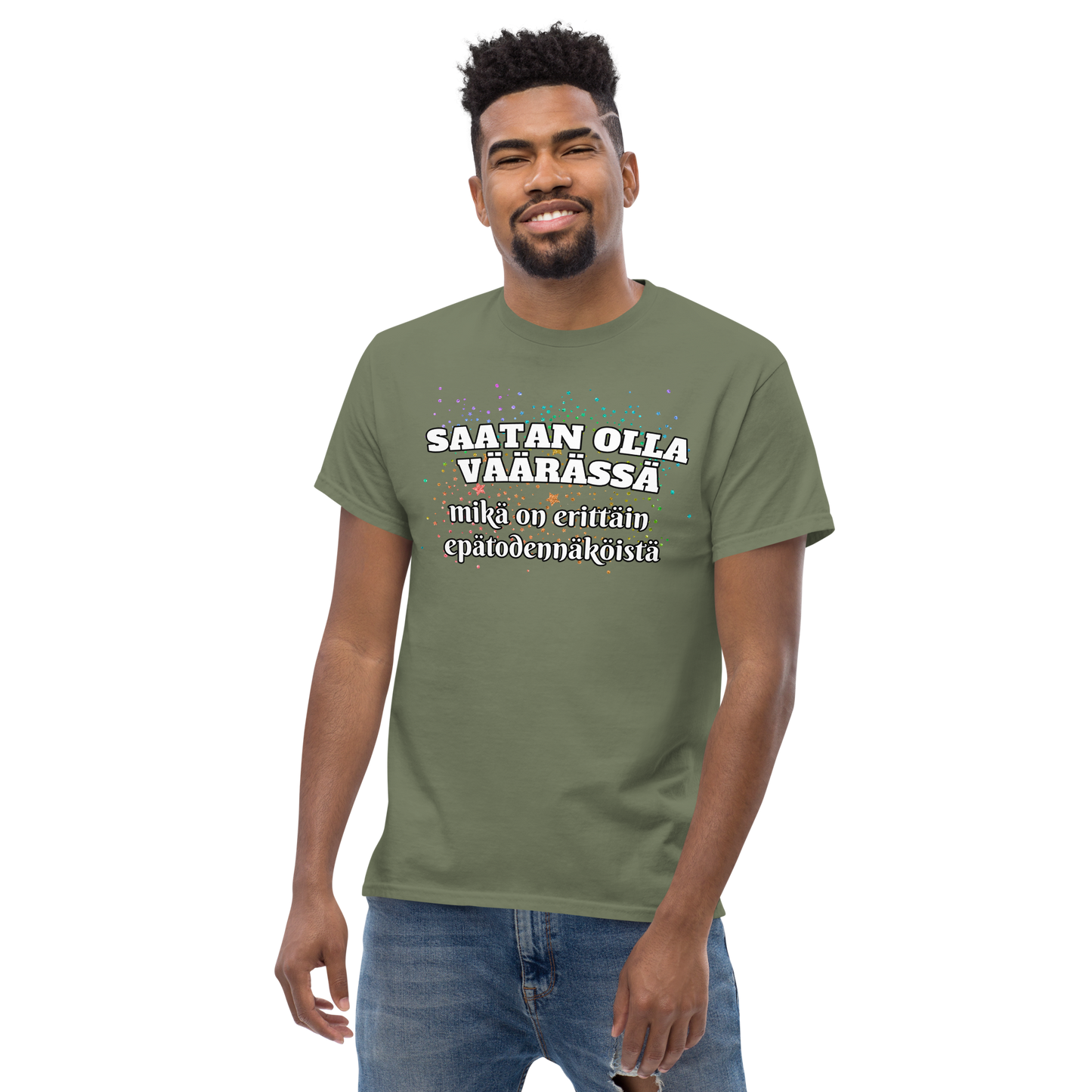 Men's classic tee - saatan olla väärässä