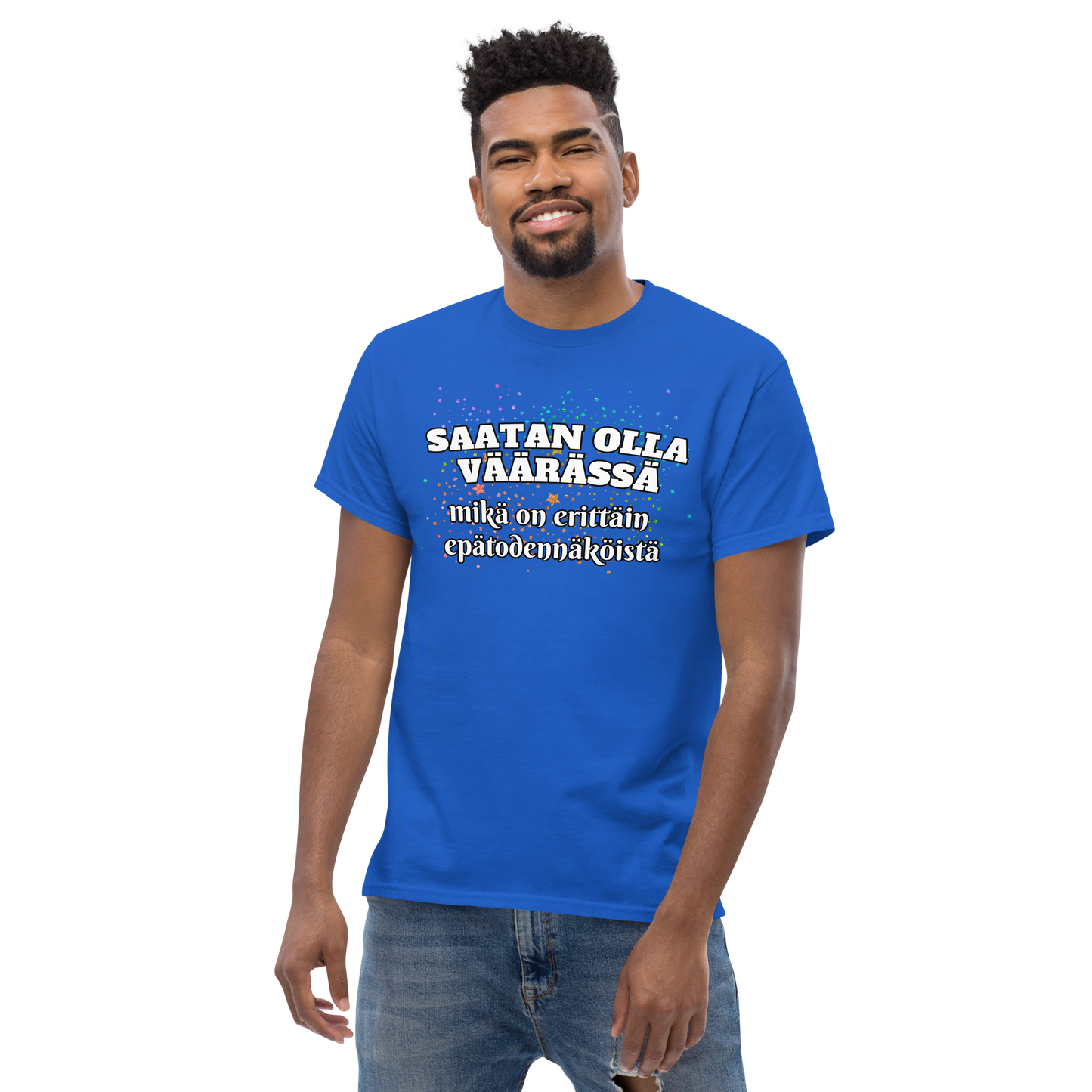Men's classic tee - saatan olla väärässä