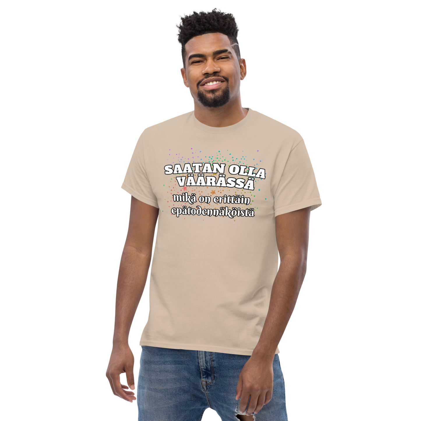 Men's classic tee - saatan olla väärässä