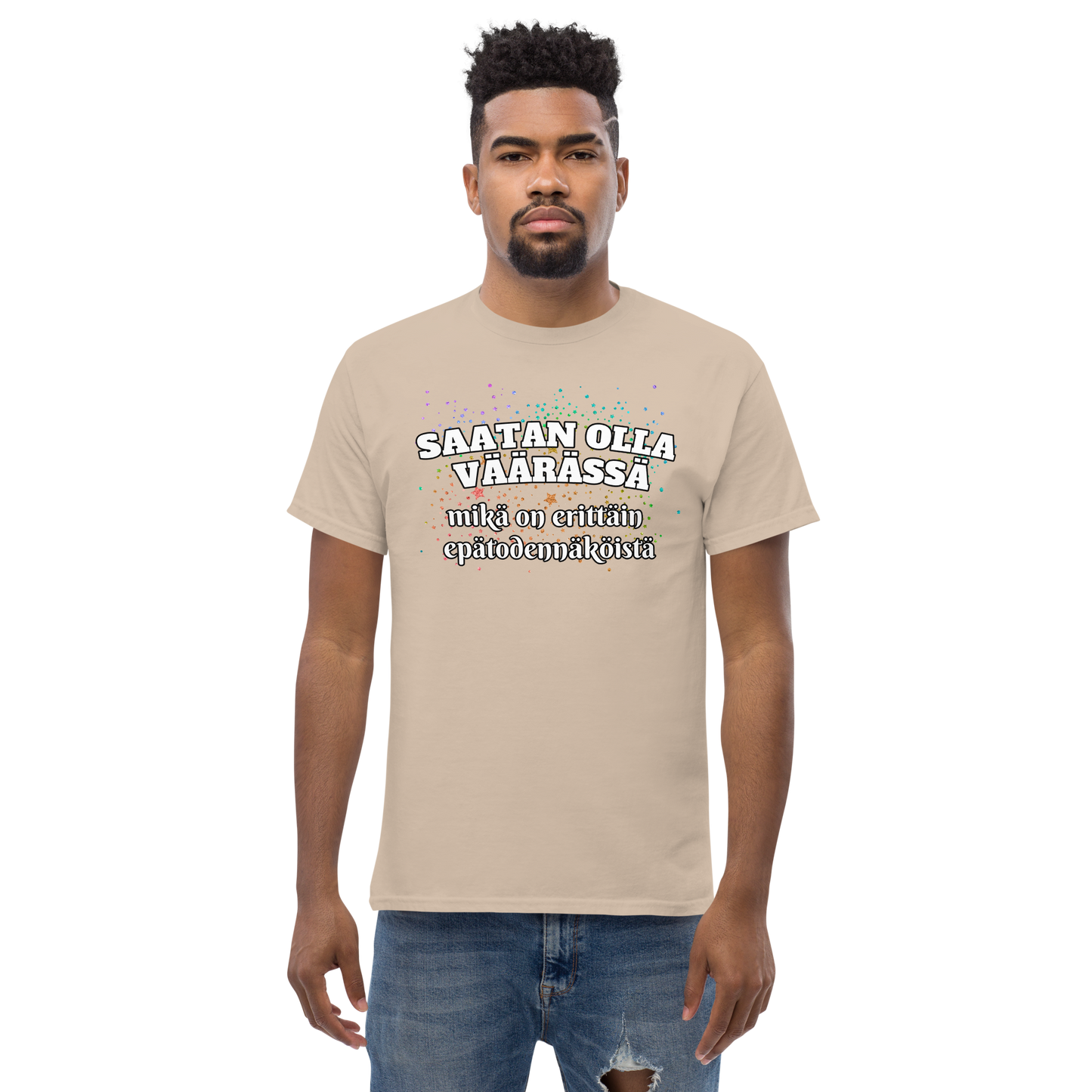 Men's classic tee - saatan olla väärässä