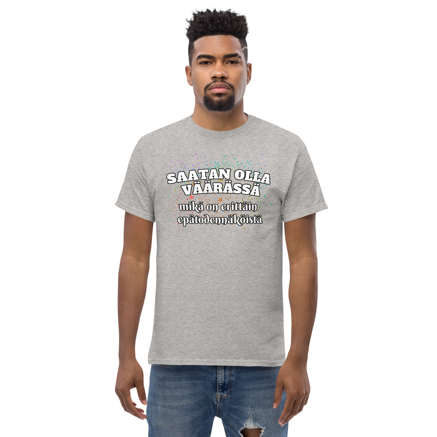 Men's classic tee - saatan olla väärässä