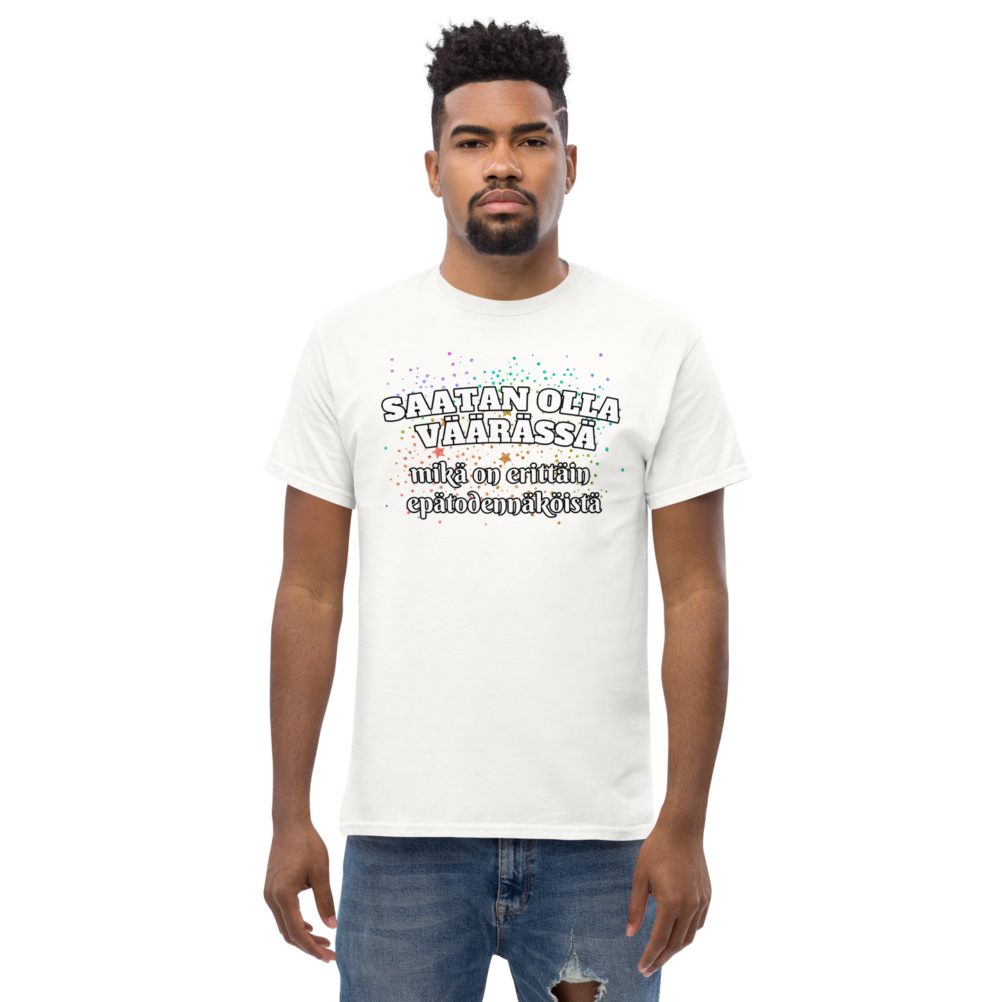 Men's classic tee - saatan olla väärässä