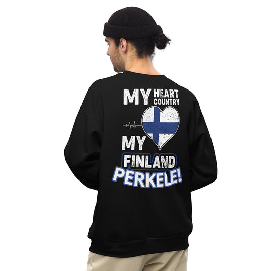 Unisex gollegepaita - my country finland perkele