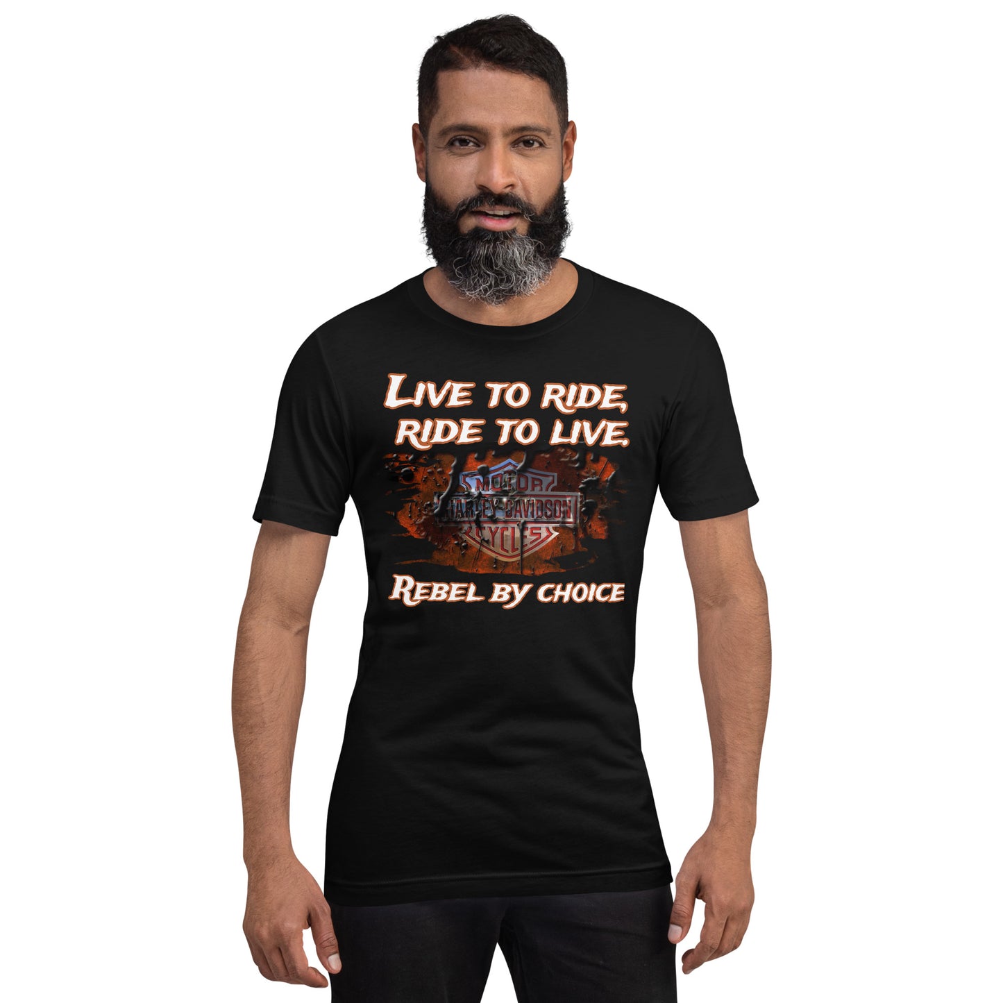 Unisex t-paita - Rebel by choice + muokkaa oma teksti