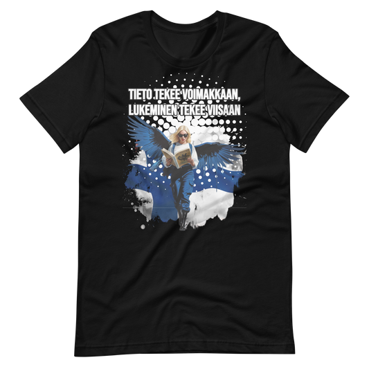 Unisex t-paita - tieto tekee viisaan