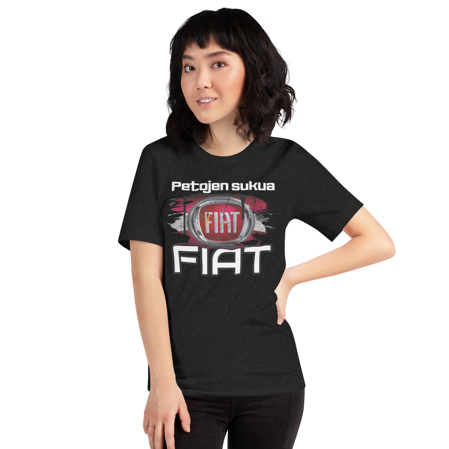 Unisex t-PAITA - PETOJEN SUKUA + oma teksti