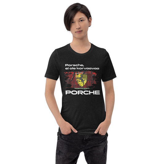 Unisex t-paita - auto slogan ei ole korvaavaa tai oma teksti