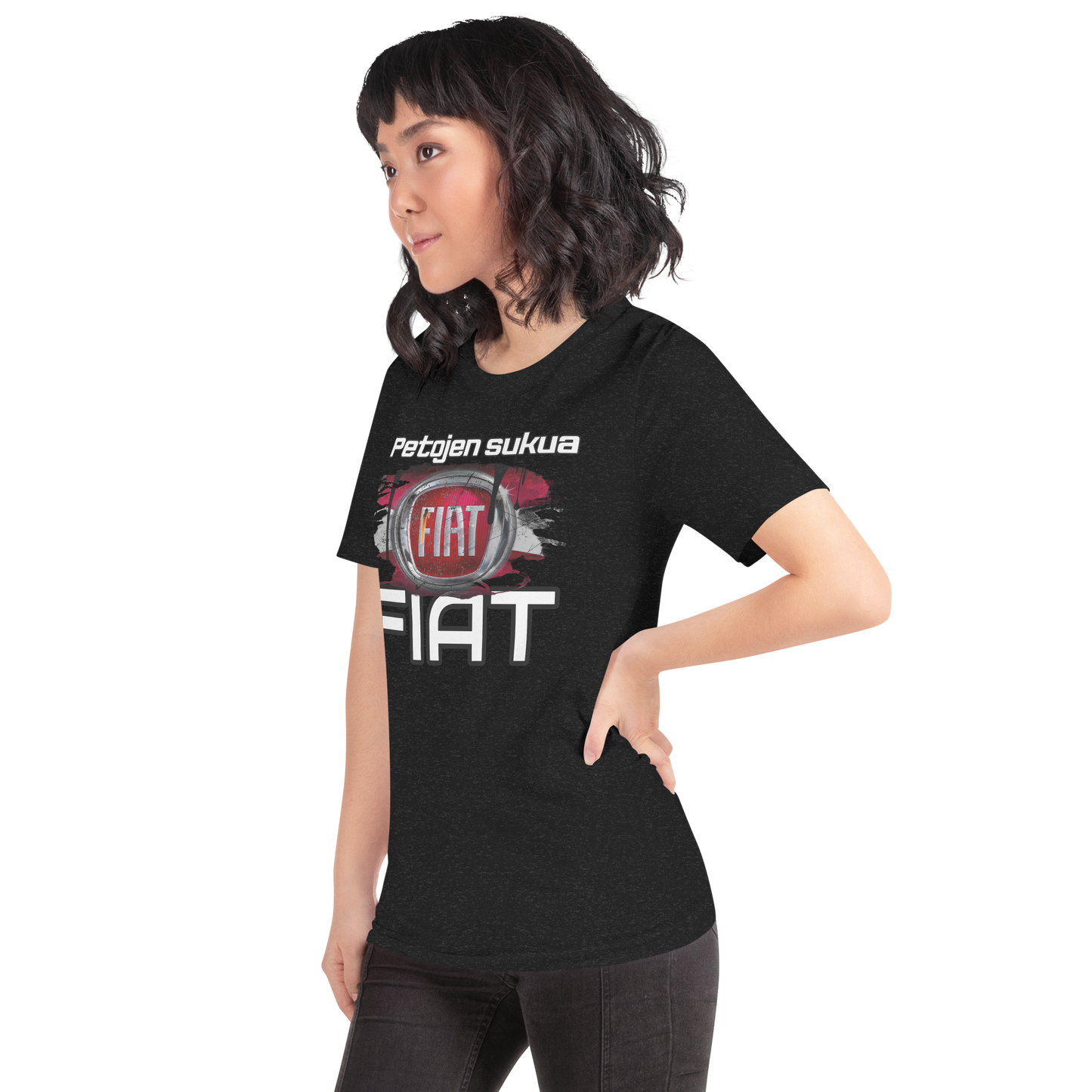 Unisex t-PAITA - PETOJEN SUKUA + oma teksti