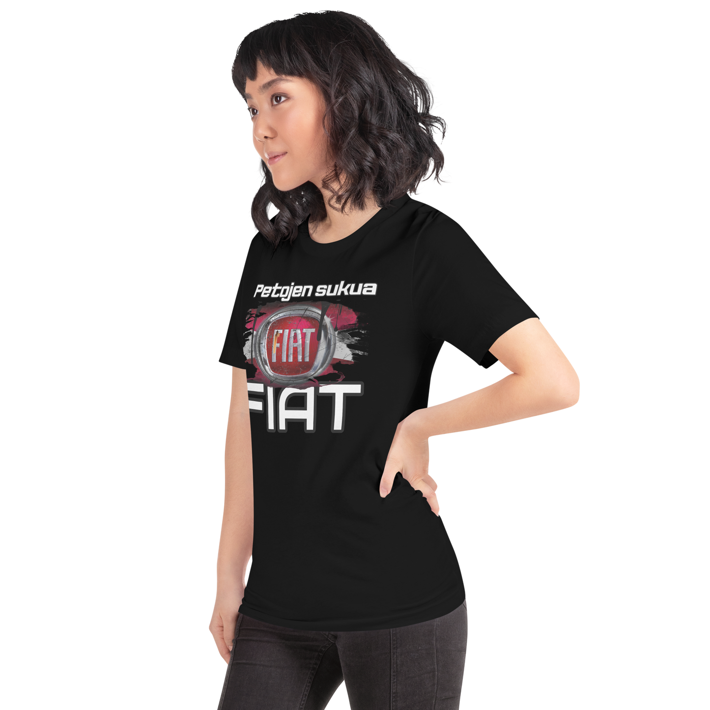 Unisex t-PAITA - PETOJEN SUKUA + oma teksti