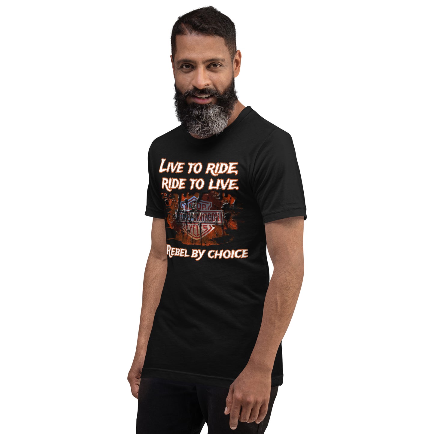 Unisex t-paita - Rebel by choice + muokkaa oma teksti