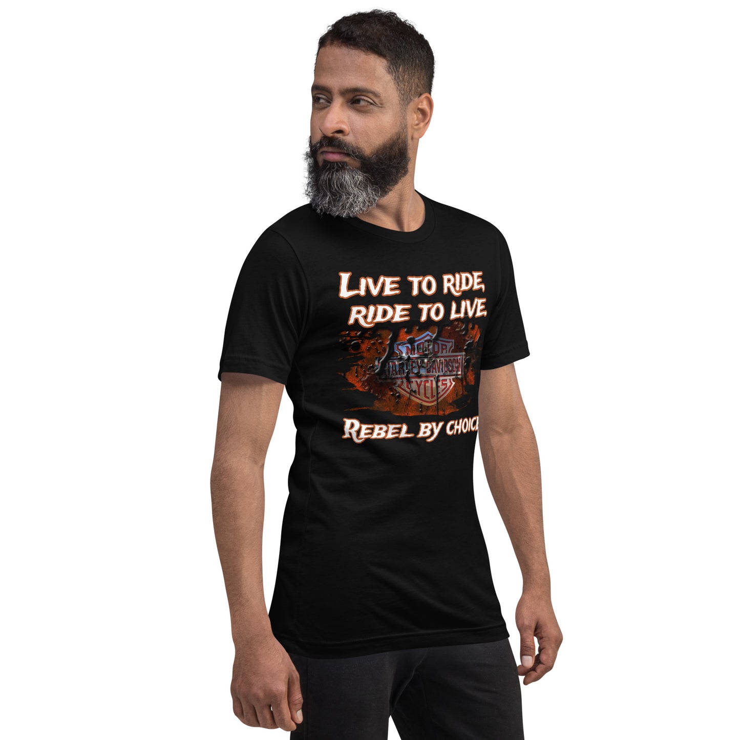 Unisex t-paita - Rebel by choice + muokkaa oma teksti
