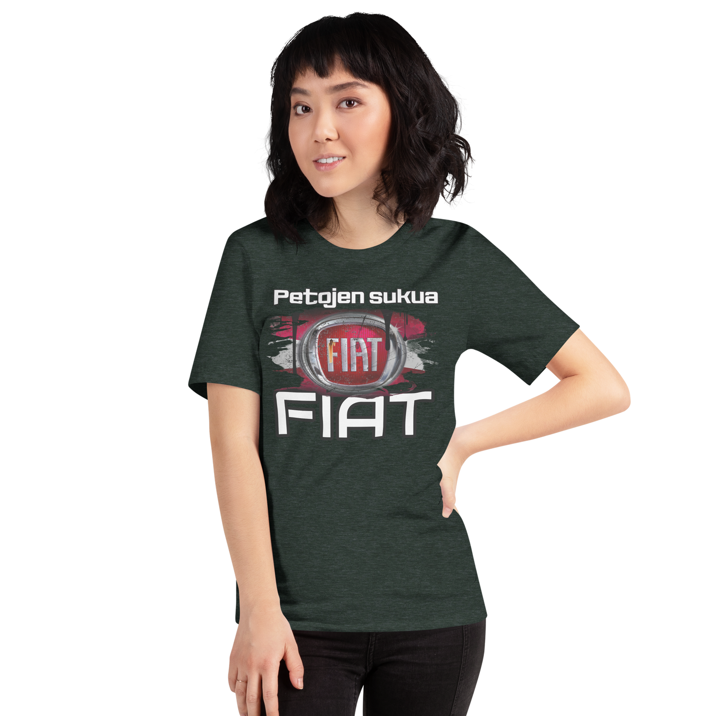 Unisex t-PAITA - PETOJEN SUKUA + oma teksti