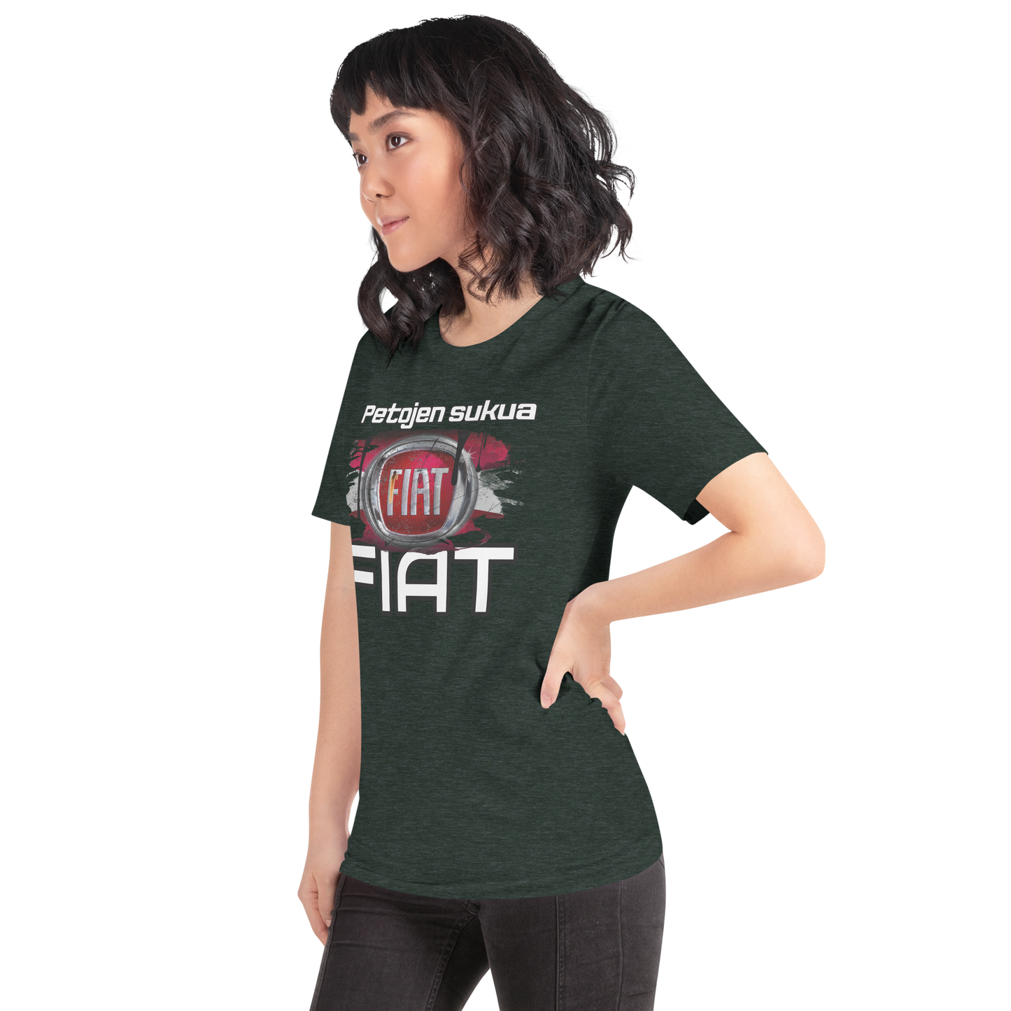 Unisex t-PAITA - PETOJEN SUKUA + oma teksti