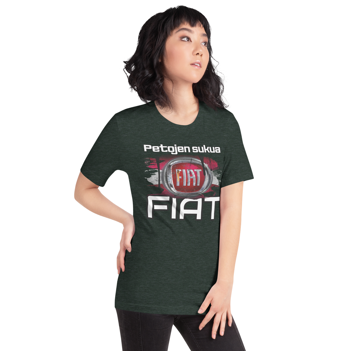 Unisex t-PAITA - PETOJEN SUKUA + oma teksti