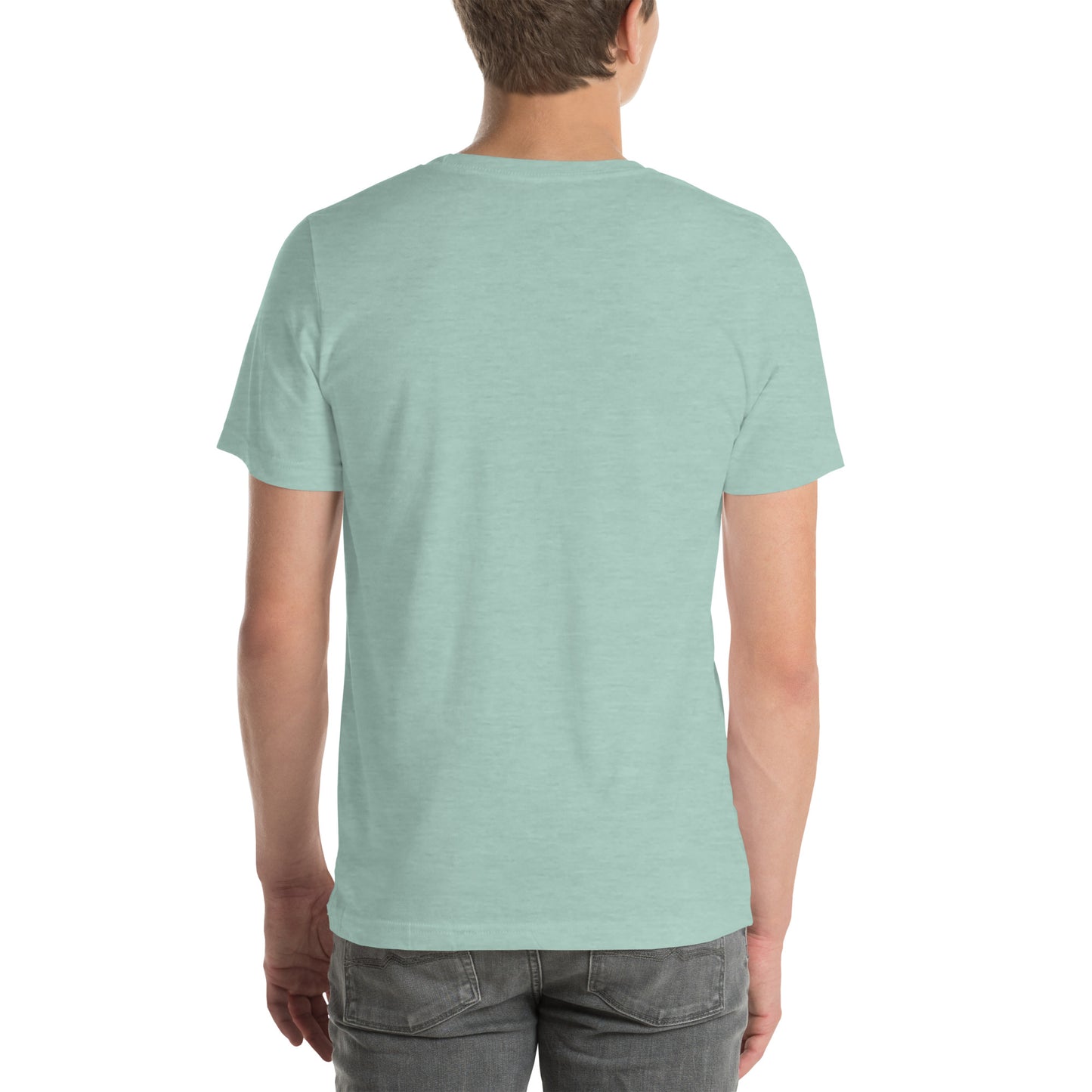 Unisex t-paita: oma teksti + en tarvitse terpiaa, jos vain saan neuloa