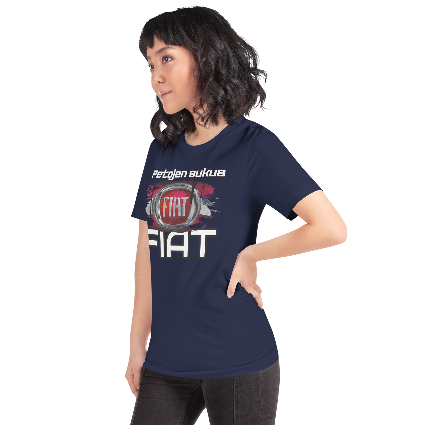 Unisex t-PAITA - PETOJEN SUKUA + oma teksti