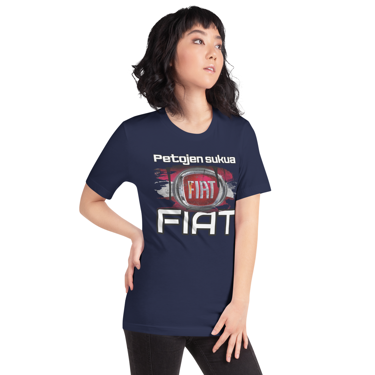 Unisex t-PAITA - PETOJEN SUKUA + oma teksti