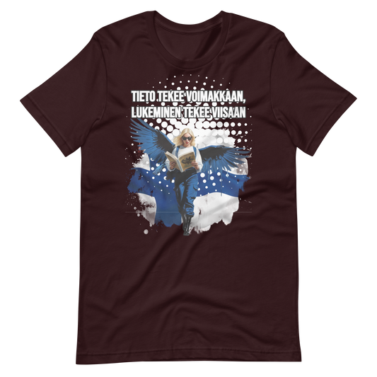 Unisex t-paita - tieto tekee viisaan