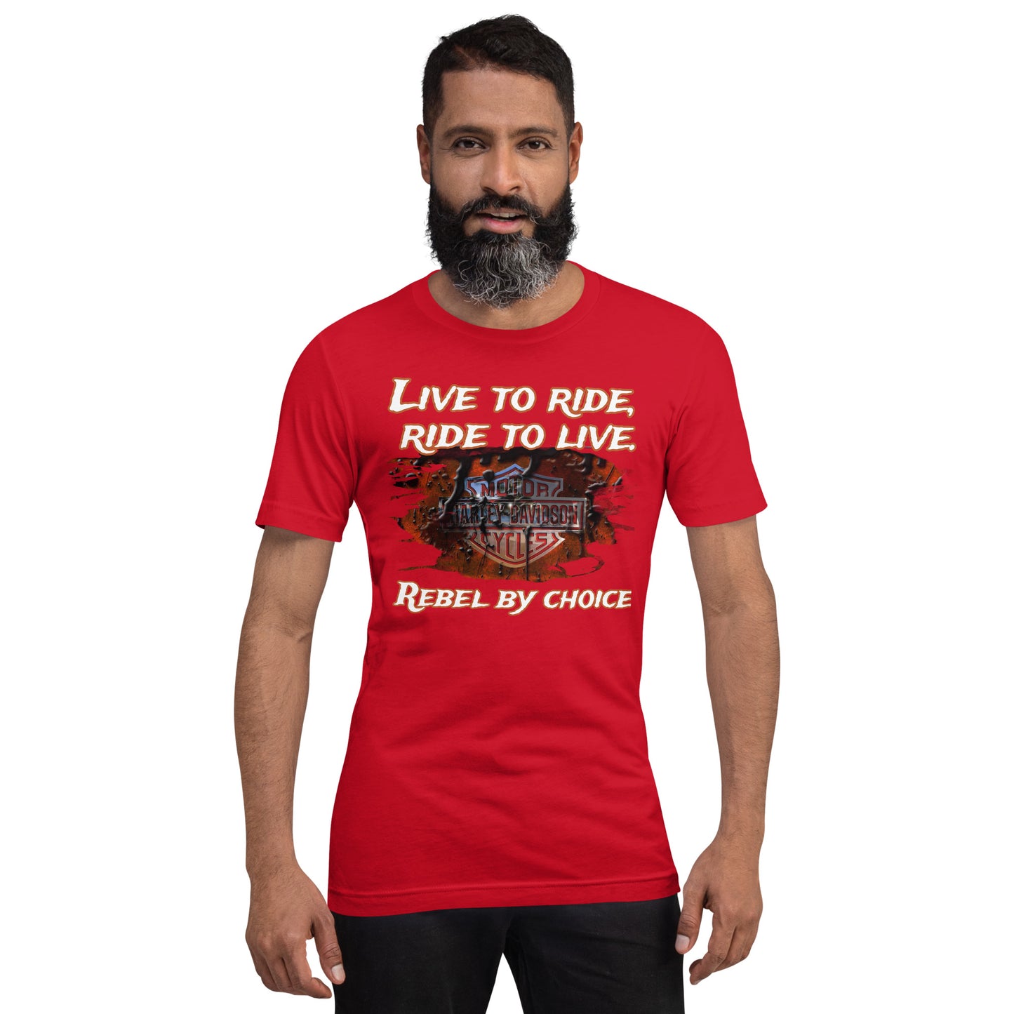 Unisex t-paita - Rebel by choice + muokkaa oma teksti