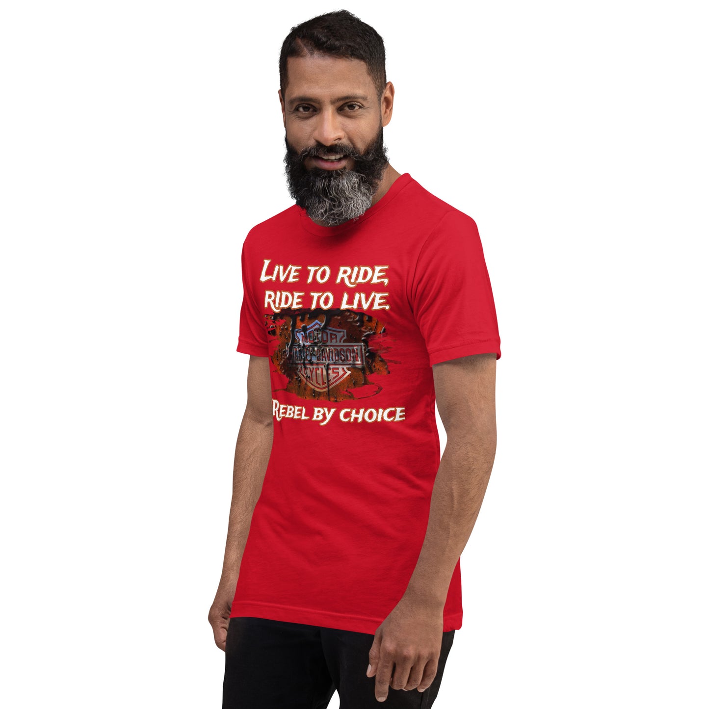 Unisex t-paita - Rebel by choice + muokkaa oma teksti