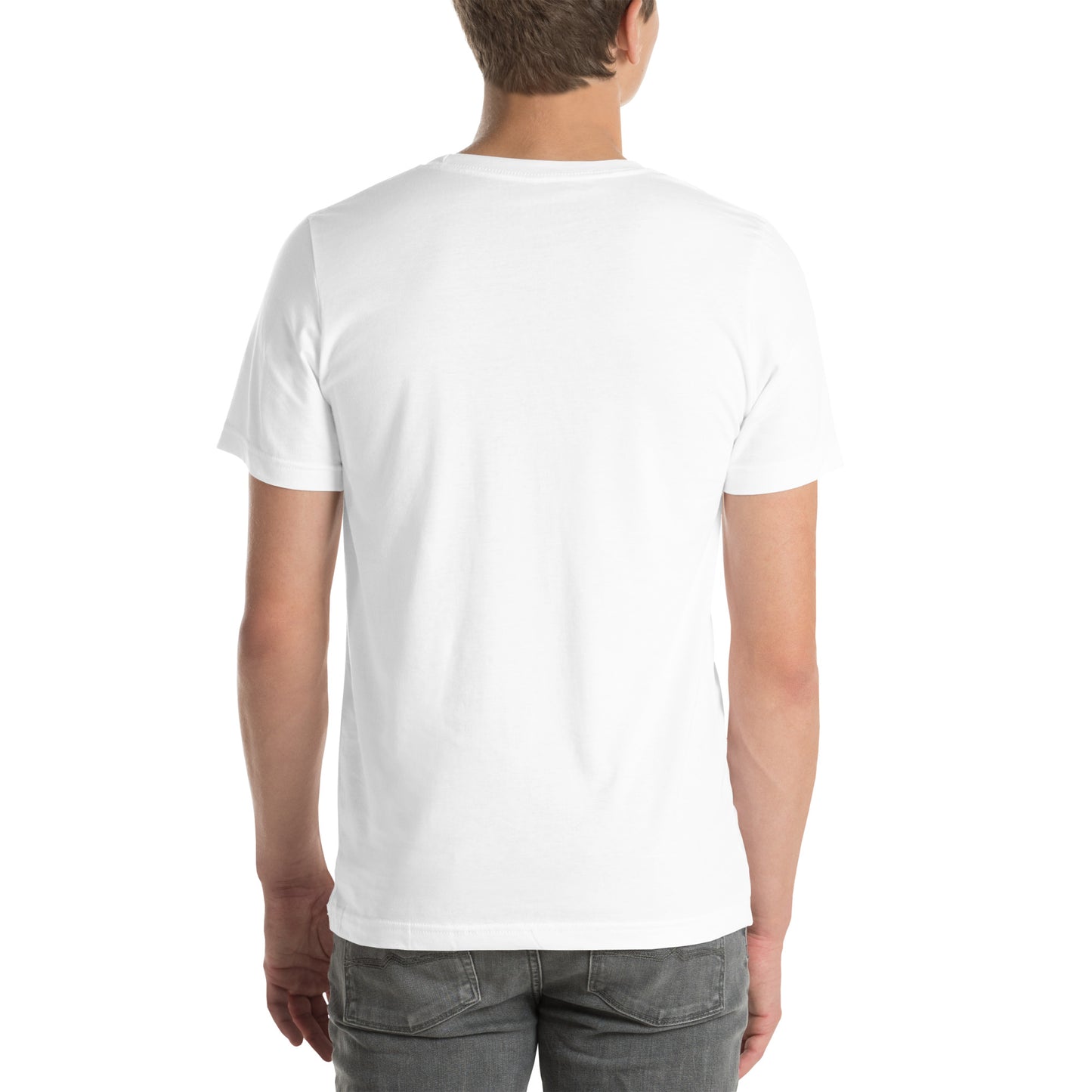 Unisex t-paita: oma teksti + en tarvitse terpiaa, jos vain saan neuloa
